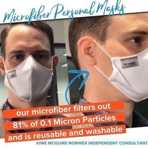 (2) Norwex washable personal use face mask